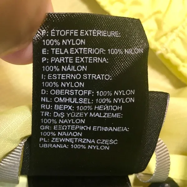 Neon Yellow North Face Rain Coat - Image 5