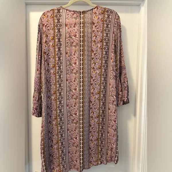 Gypsies & Moondust Ditsy Boho Floral Kimono Open Front Duster Size Large - Image 4