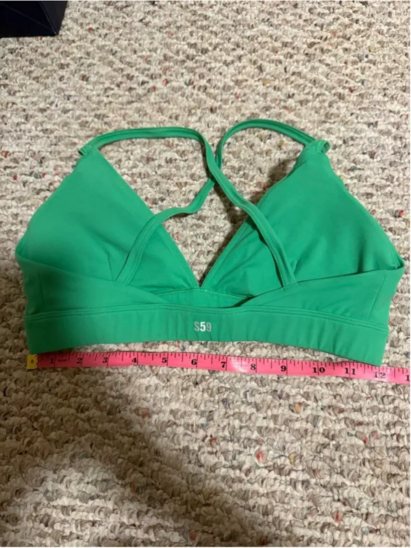 Splits59 Theo Rigor Bra Grass Green Sport- Size Small - Image 5