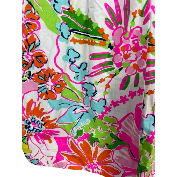 Lilly Pulitzer X Target Nosey Posie 4 Dress Bright Floral Pink Green Shift - Image 6