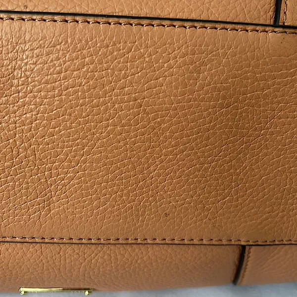 Rebecca Minkoff Peach Tan Pebbled Leather Satchel Bag Purse 🌺🌺 - Image 12