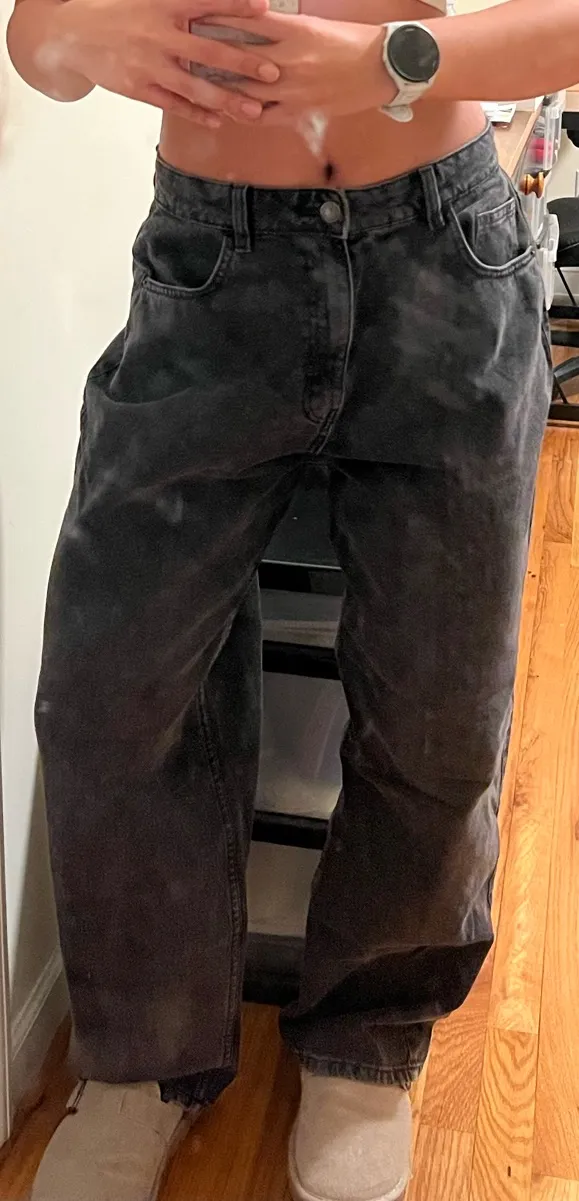 Pretty Little Thing Washed black high rise boyfriend jeans - Image 3