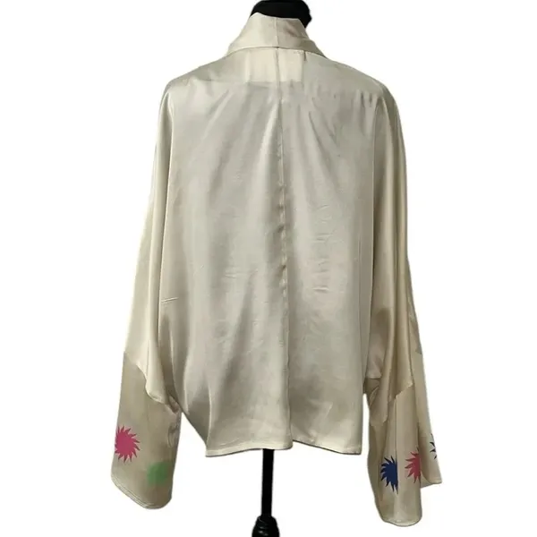 Pippa Cream Oversized Kimono Top(Size Medium) - Image 2
