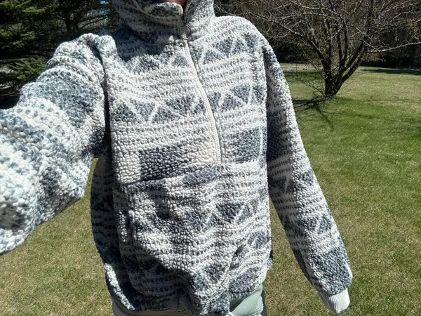 Billabong Sweater Women’s Aztec Pullover Surf Tribal Western Sherpa - Image 2