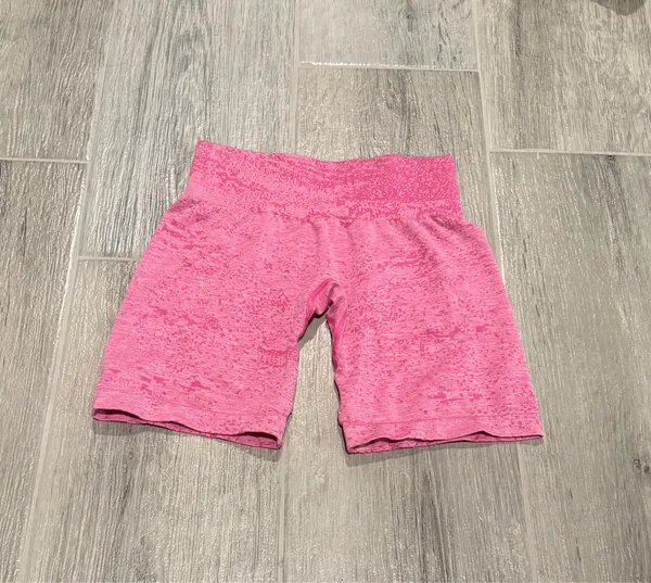 NVGTN Bubble Gum Pink Digital Seamless Shorts - Image 3