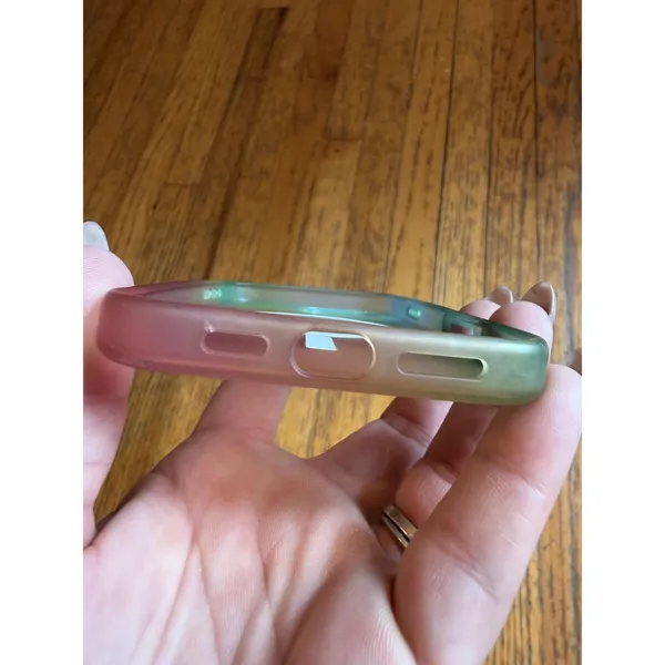 OtterBox Symmetry Series+ MagSafe Case for iPhone 16 Pro Plus Ombre Green Pink - Image 3
