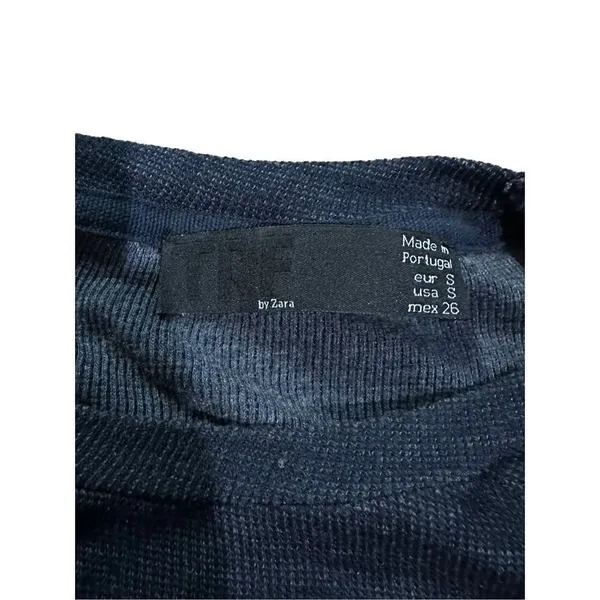 Zara‎ Womens Navy Blue Bodycon Stretchy Casual Midi sz Small - Image 3