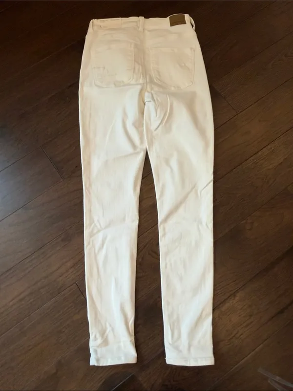American Eagle Highest Rise Jegging White Next Level Stretch Size 4/27 NWT C70-1 - Image 6