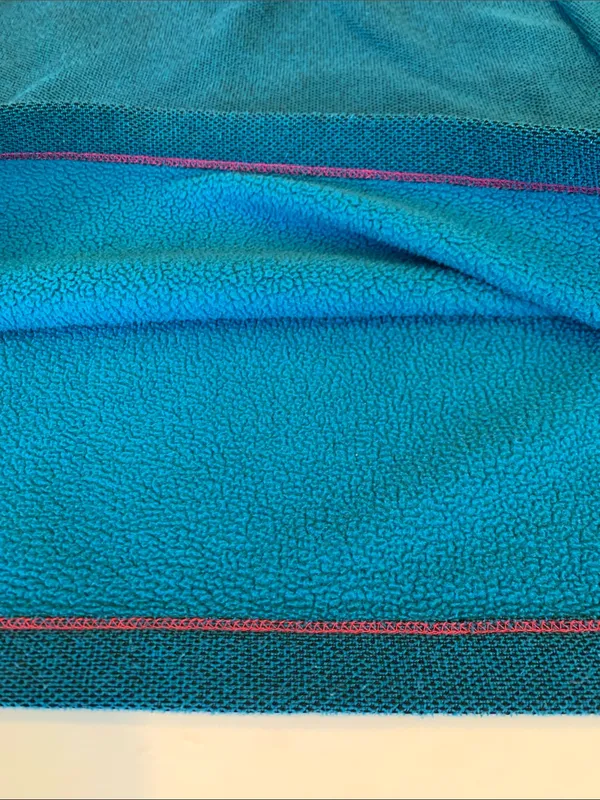 Regatta Women’s XL Extra Large Teal Contrast Knit Quarter-Zip Fleece Pullover - Image 7