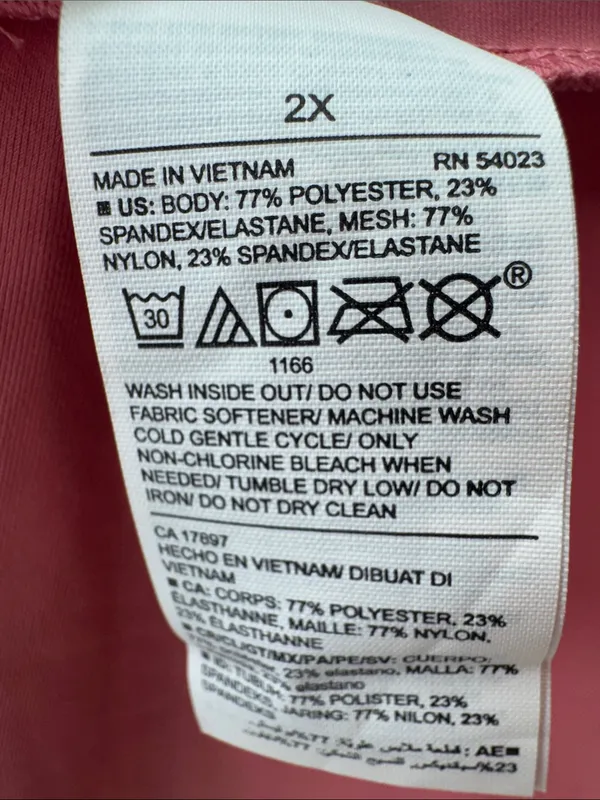 Old Navy Active Dusty Rose Racerback Mini Athletic Dress 2X tennis pickleball - Image 10