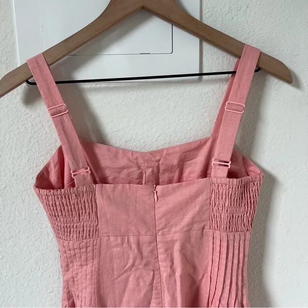 Anthropologie Mon Renn Sunlight Midi Dress in Blush Pink - XS - NWT - Image 8