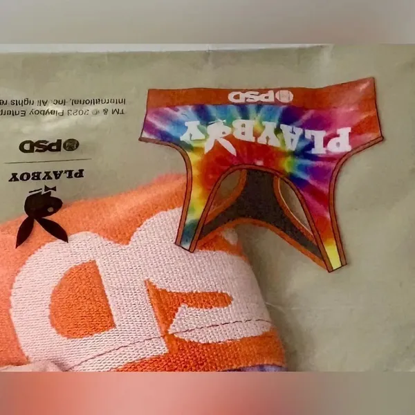 NWT PSD PlayBoy Sports Bra Medium Orange - Image 3