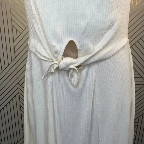 L*Space Topanga Dress in‎ Cream Ribbed Cutout - Image 5