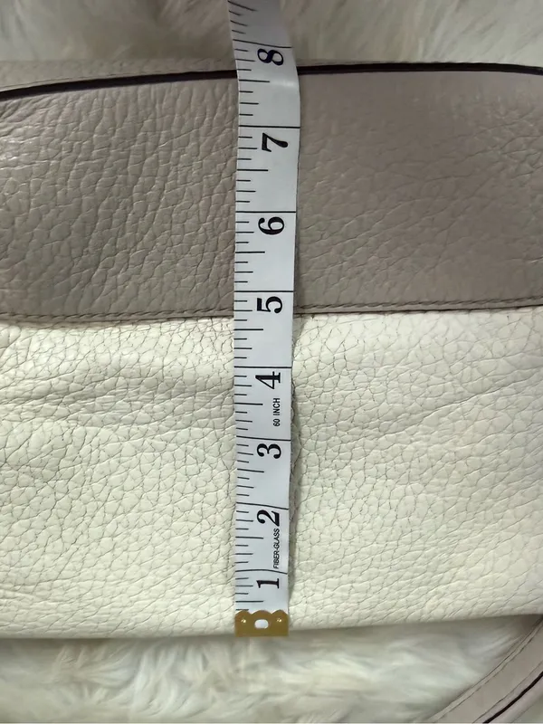 Kate Spade Southport Avenue Maria Crossbody Leather Bag Ivory Taupe - Image 4