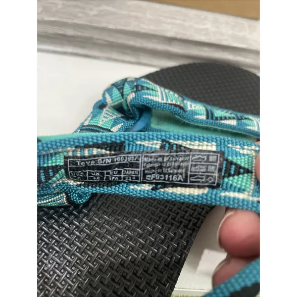 Teva ORIGINAL UNIVERSAL Mashup Teal Women's‎ 6 Sandals - Image 8