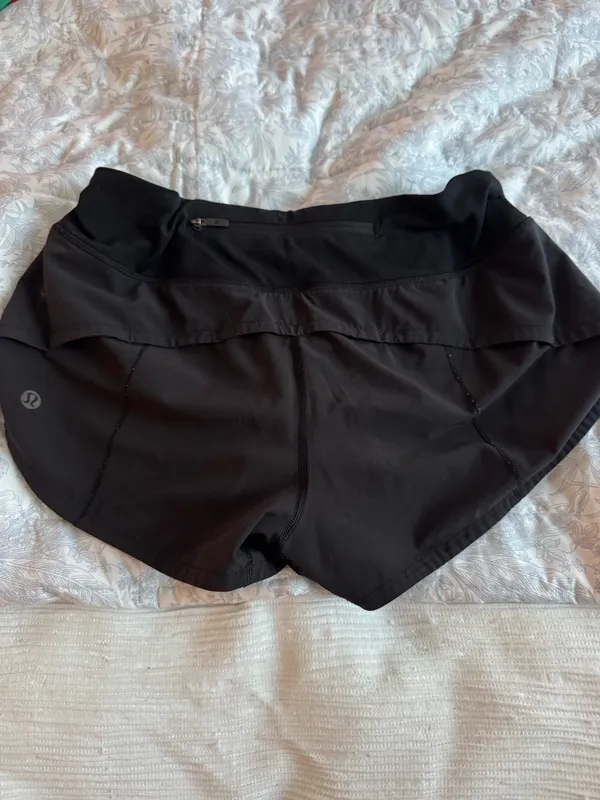 Lululemon Speed Shorts 2.5" Black Low-Rise - Image 2