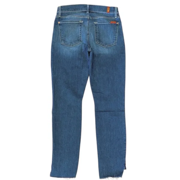 EUC 7 For All Mankind The Ankle Skinny Jeans Size 28 - Image 7