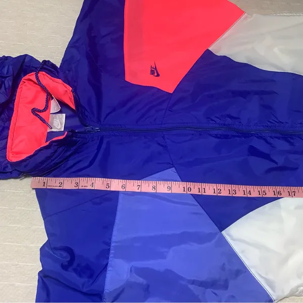 Nike Vintage Retro Jacket Color Block‎ 80s Windbreaker Track Zip Up Size M - Image 13
