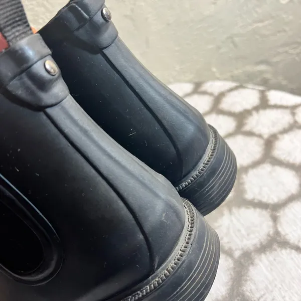 Madewell Black Winter & Rain Boots sz 8 Chelsea style rain snow preppy classic - Image 7