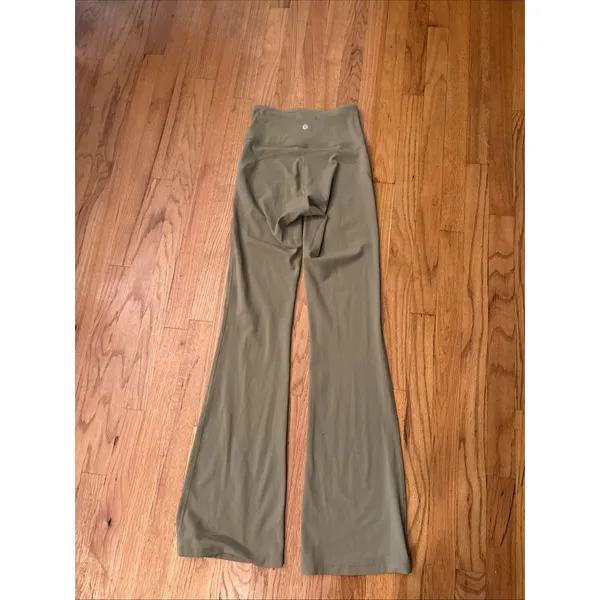 Lululemon 4 groove nulu super high rise flare pants leggings‎ Sage green yoga - Image 4