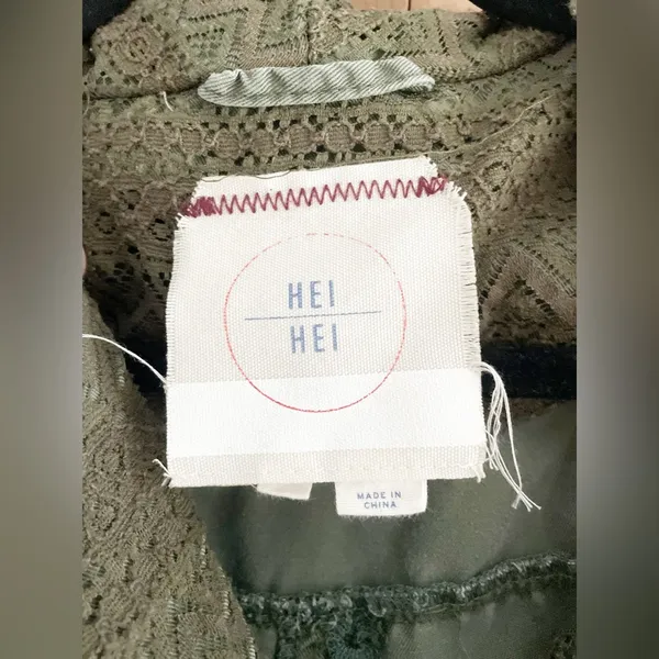 Hei Hei Etta Anorak Jacket Medium Olive Utility Adjustable - Image 6