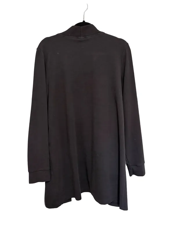 Zestt Organics Million Miles Travel Cardigan Organic Cotton Black - Size L - Image 3