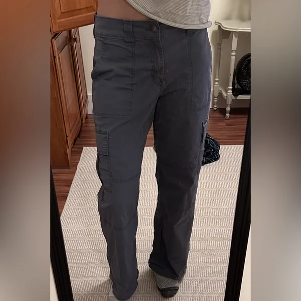 BDG Dark Gray/ Blue BDG Relaxed‑Fit Cargo Pants- Size M - Image 3