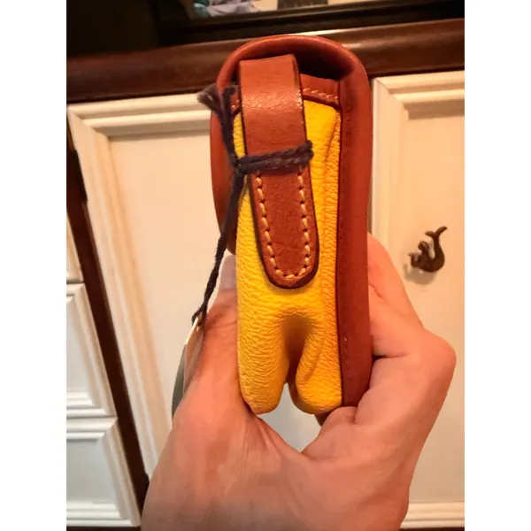 Dooney & Bourke Crossbody Women Small Sunflower Yellow East/West Pebble Leather - Image 4