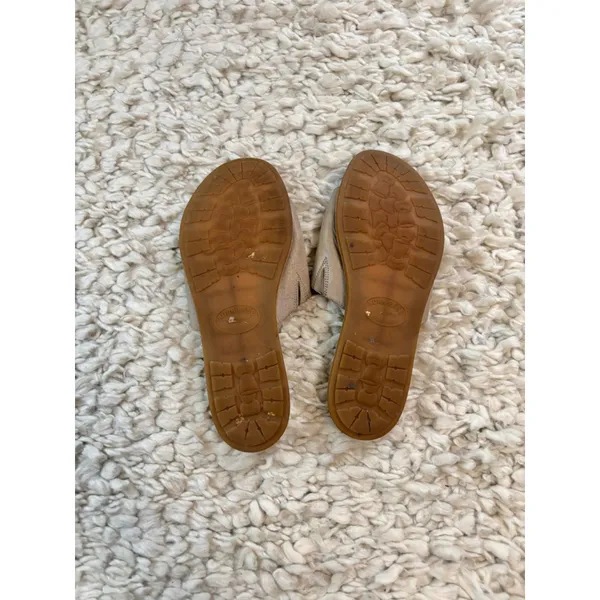 Women's Kork-Ease Beige Leather Slide Sandals Size 10 EU 42 - Image 2