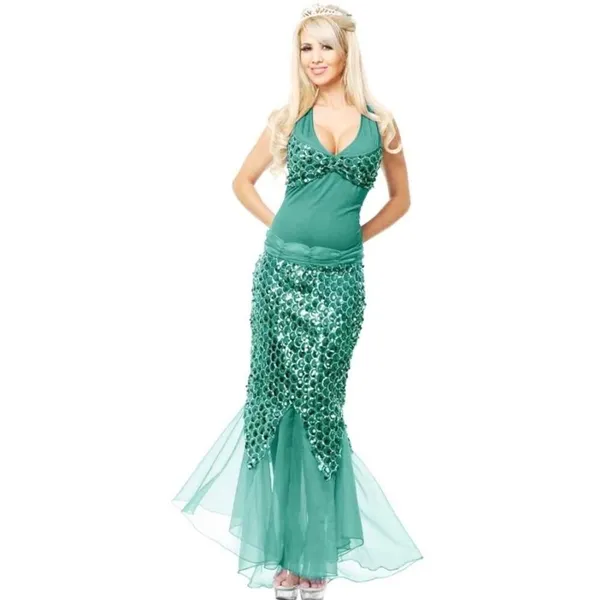 Charades Sequin Mermaid Costume Ariel Halloween Costume NEW Medium - Image 3