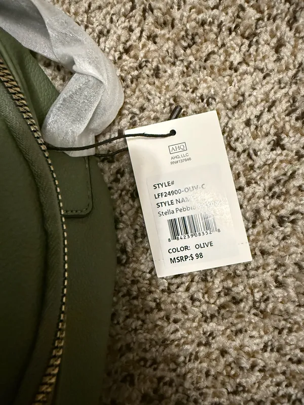 New London Fog Stella pebble olive backpack - Image 3