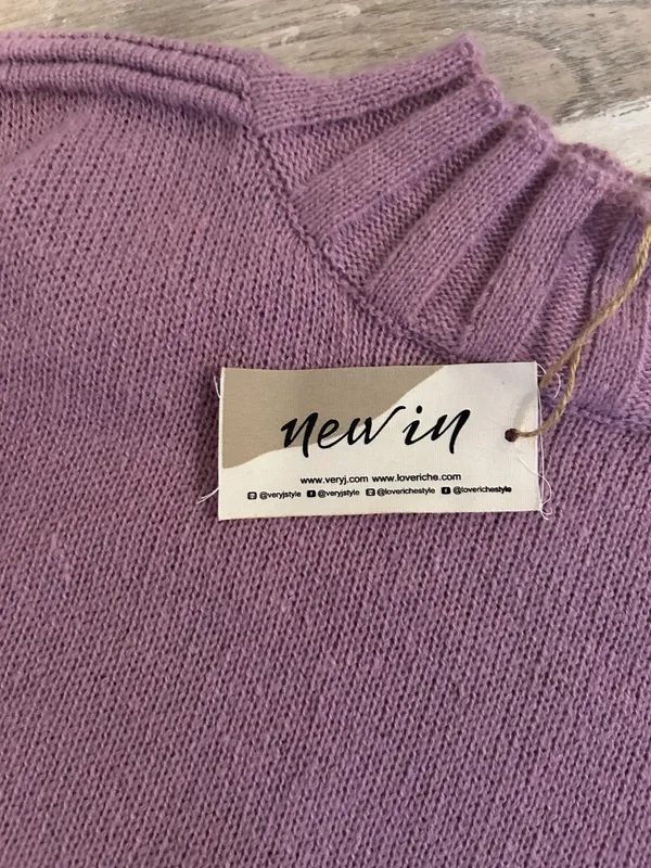 Brand New Balloon Sleeve Mock Neck Sweater - Image 4