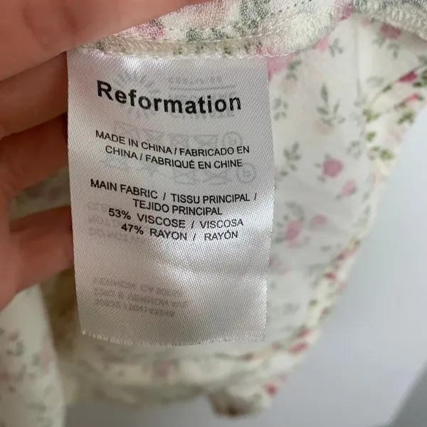 Reformation Corbin Floral Mini Dress Womens Size 8 - Image 12