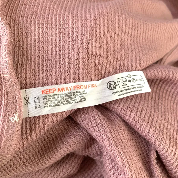 Urban Outfitters Out From Under Cosima Collared Top & Kick Flare Pant SET Mauve - Image 15