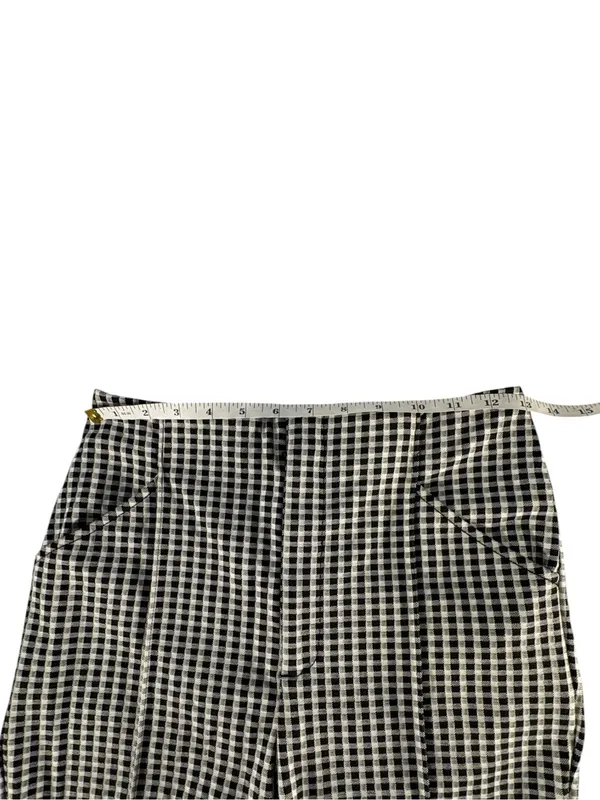 Anthropologie Maeve Gingham Capri Pants Women’s 4 High Rise Cropped Stretch - Image 6