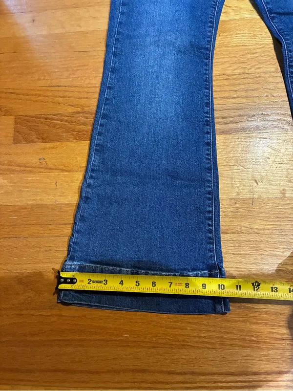 Gap 70's Flare High Rise Denim Stretch Blue Jeans Women's 28 6 Short NWT - Image 10
