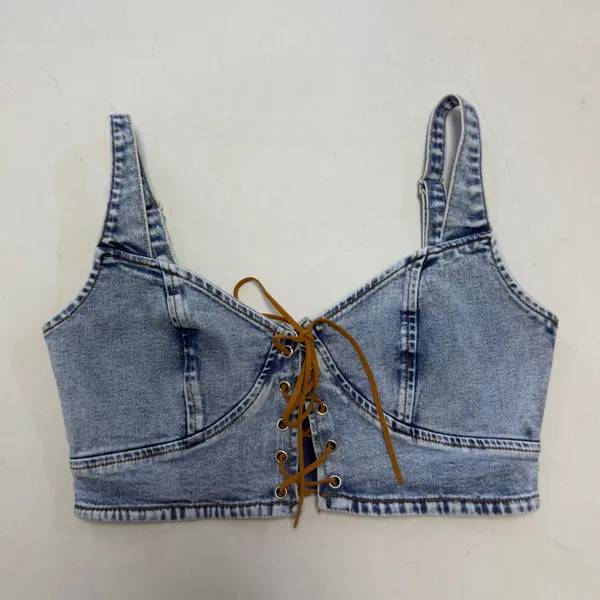 Bailey blue Denim Crop Top NWOT - Image 9