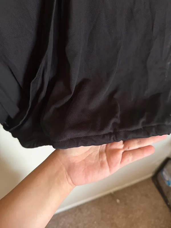 Black see through sleeved top Size M - Image 4