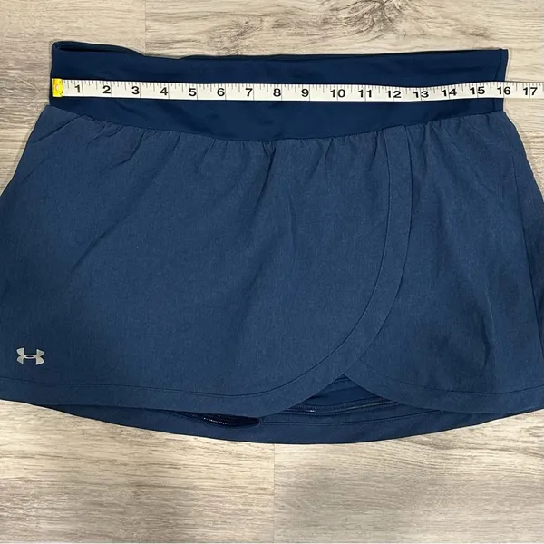 Under Armour ‎ Heatgear Blue Golf Tennis Skort Athletic Shorts Pockets Size L - Image 6