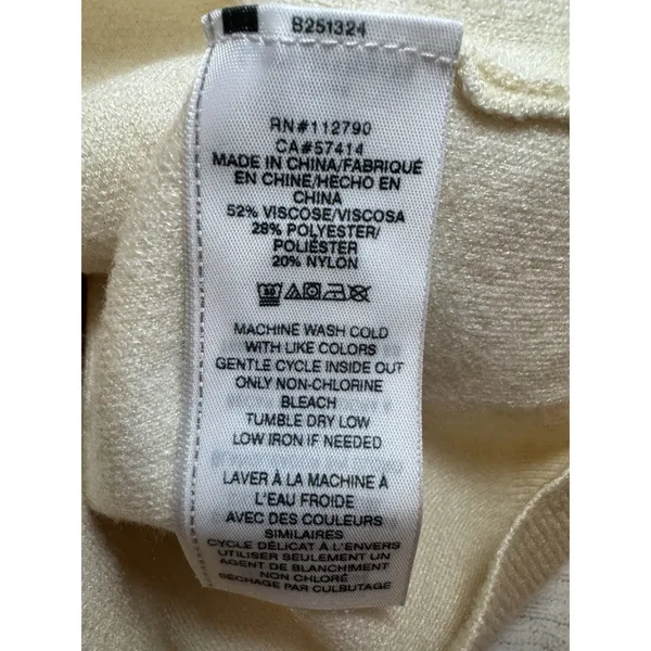 NEW! True Religion AOP Cropped Soft Cardigan Sweater Women's M - Image 6