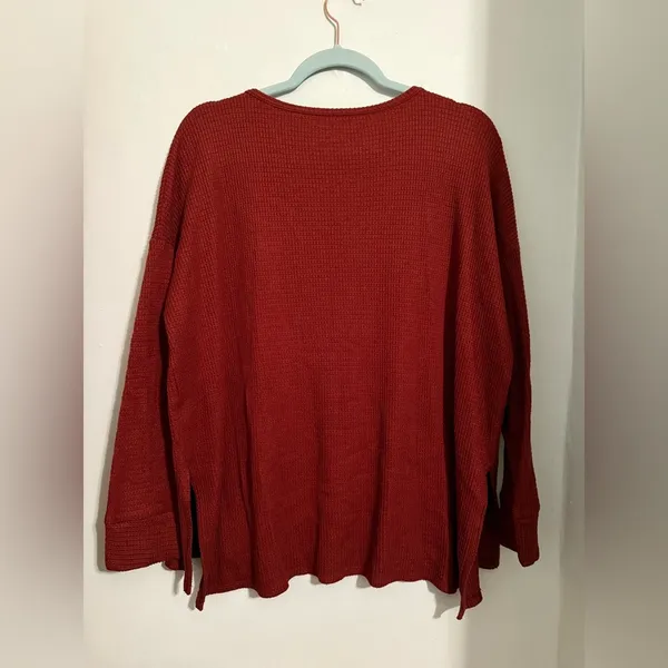 American Eagle Waffle Long Sleeve Shirt - Image 4