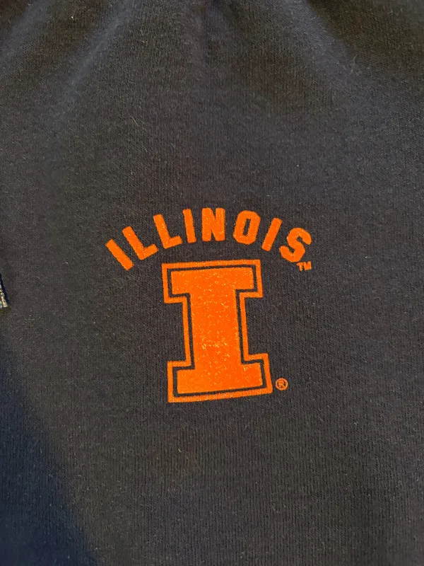U of Illinois Navy Wide Leg Sweatpants - Image 2
