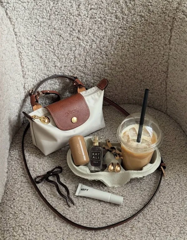 NWT Longchamp Le Pliage Mini Paper with Strap - Image 4