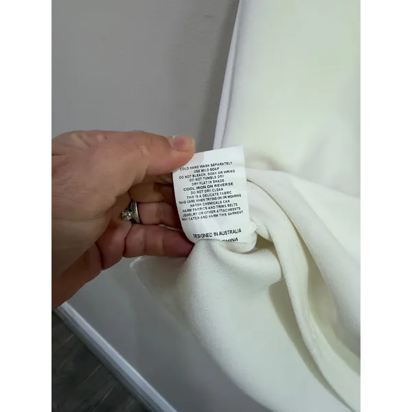 Elliatt Ivory Off Shoulder Bow Cocktail Mini Dress E7042406 XS - Image 4
