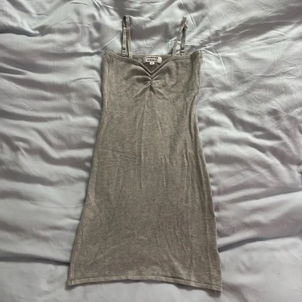 Frankie’s Bikinis light gray mini dress - Image 3