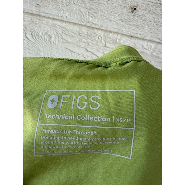 FIGS Kade Cargo Scrub Pants Matcha Green Pink Drawstring Size XS Petite 1000219P - Image 6