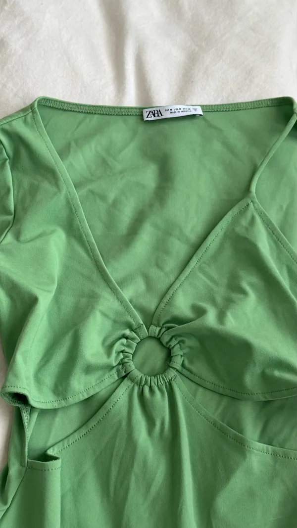 ZARA Lime Green Bodysuit - Image 3