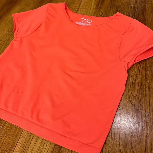 Free People Vibrant Orange Crop Top - Image 6