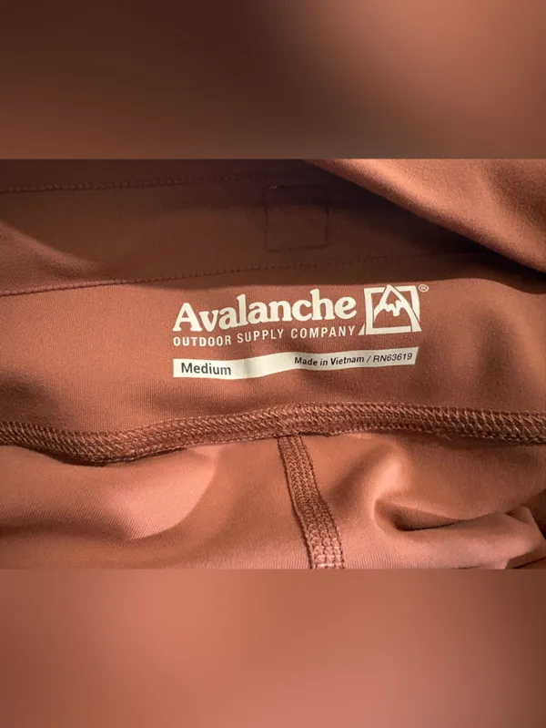 Avalanche Rust Brown Women's Wide-Leg Drawstring Pants Size Medium - Image 6