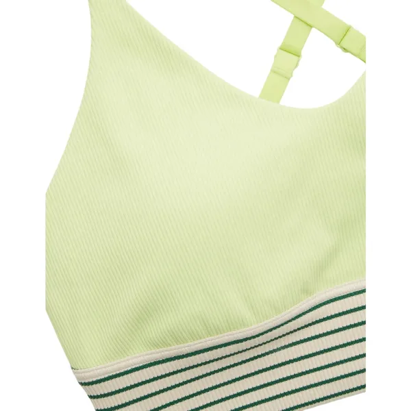 OFFLINE By Aerie Ribbed Scoop Sports Bra sharp green women’s small bralette - Image 5
